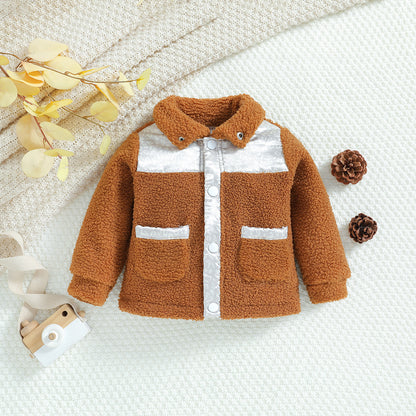 Nouvelle veste polaire mignonne à fermeture éclair pour enfants