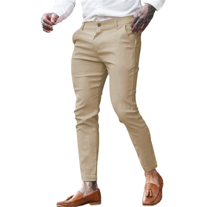 Men's Twill Cotton Stretch Fashion Slim Pencil