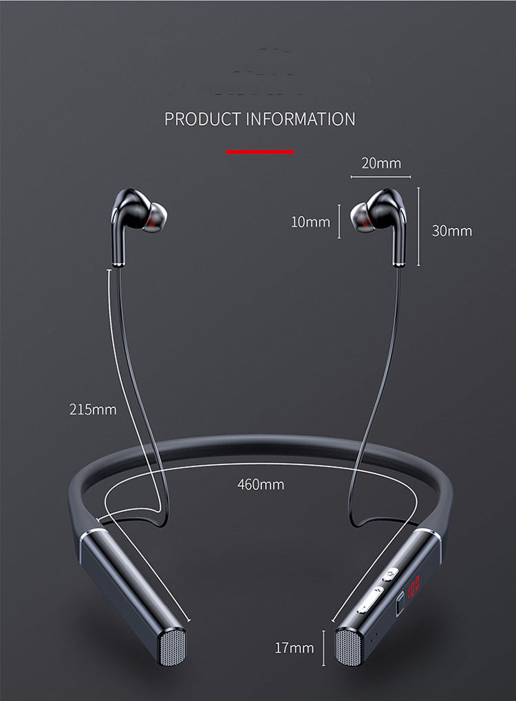 50 casque sans fil à réduction de bruit de haute qualité sonore monté sur le cou batterie Ultra longue durée casque modèle privé