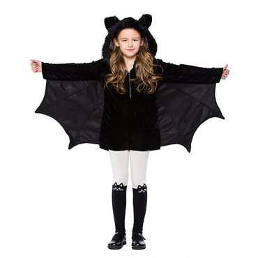 Costume d'Halloween pour enfants Costumes de cosplay chauve-souris noire