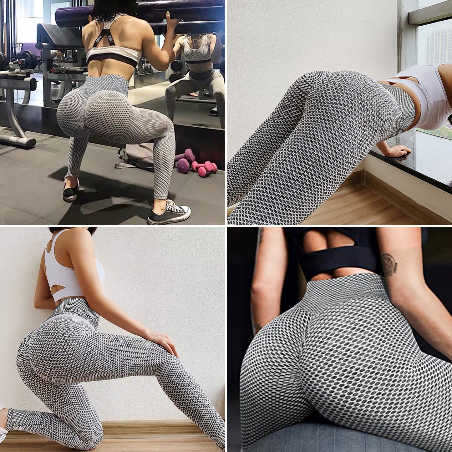 TIK Tok Leggings kvinnor rumpa lyftning collants d'entraînement Plus storlek Sport hög midja yoga byxor Amazon förbjudad