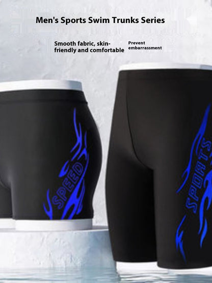 Anti-embarrassment Boxers Swimsuit Plus Size Hot Spring Swimming Trunks