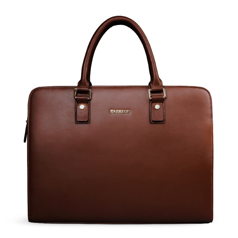 Real Cowhide Men's Bag Briefcase Business Handbag