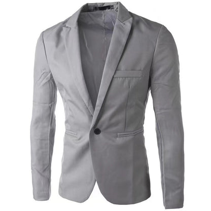 Fashion Men's Casual Single-breasted Small Suit