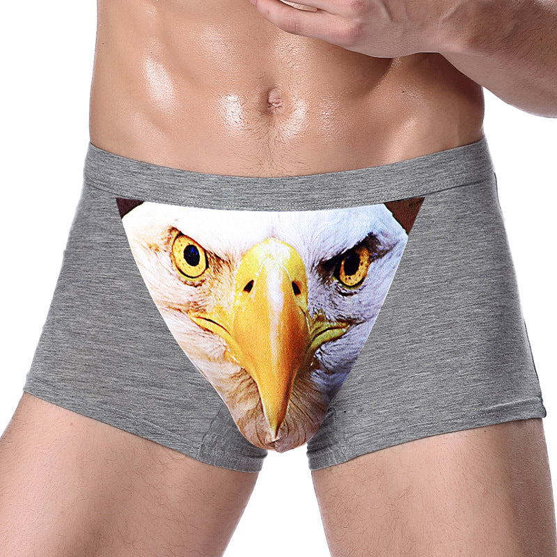 Personalized Men's Underwear Creative Animal Print Men's Underwear Sexy Boxer Briefs