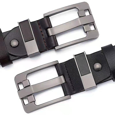 Men's Retro Oversized Wide Needle Buckle Belt - Bold Statement