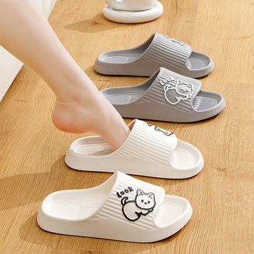 Women's Residence Home Bathroom Bathing Thick Bottom Non-slip Slippers