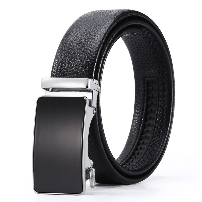 Men's Automatic Leather Buckle Business Belt - Professional Efficiency