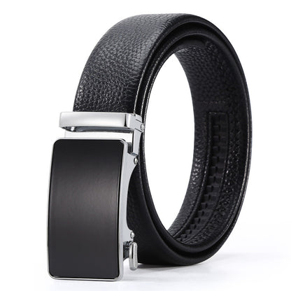Men's Automatic Leather Buckle Business Belt - Professional Efficiency