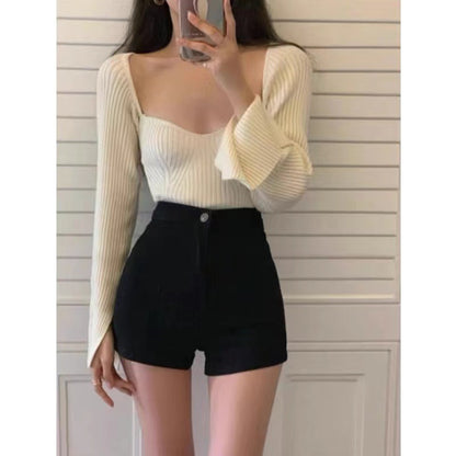 Womens Retro All-Match Sassy Denim Skirt