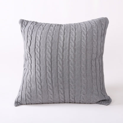 Acrylic Knit Cushion Reversible Office