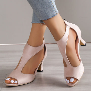 Women's Roman Style High Heel Peep Toe Sandals