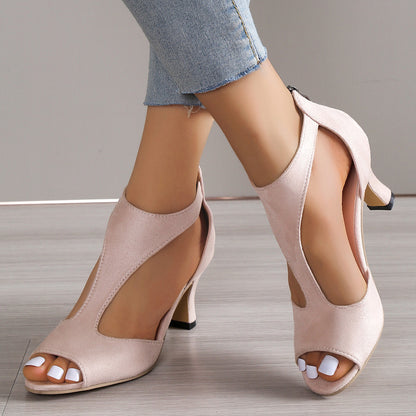 Women's Roman Style High Heel Peep Toe Sandals