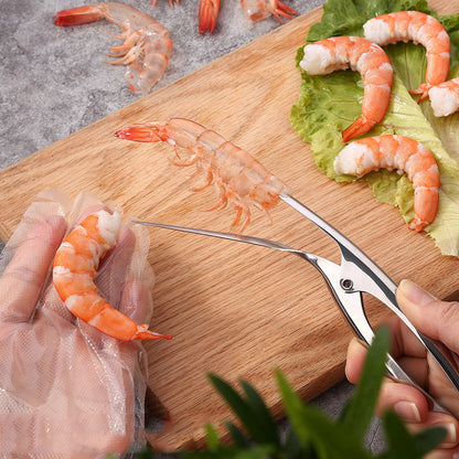 Éplucheur de crevettes, appareils de cuisine portables en acier inoxydable, Deveiner de crevettes, homard, fournitures de cuisine pratiques, outils de couteaux de pêche