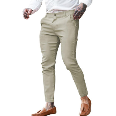 Men's Twill Cotton Stretch Fashion Slim Pencil