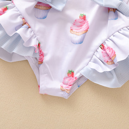 Children's Ruffled One-piece Swimsuit