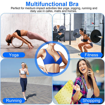 1Pc Women Deep V Neck Sports Bras U-Shaped Back Sport Bras Padded Strappy Crop Open Back Low Impact Bras Sexy Fitness Tank Tops With Removable Pads For Gym Yoga Workout Running