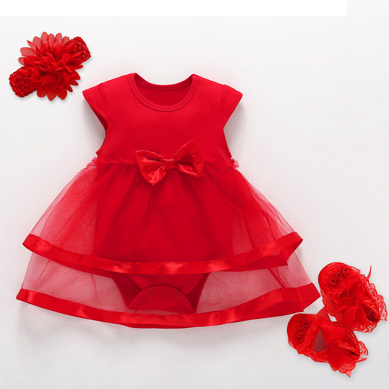 Nouvelle robe de princesse d'anniversaire pour bébé fille