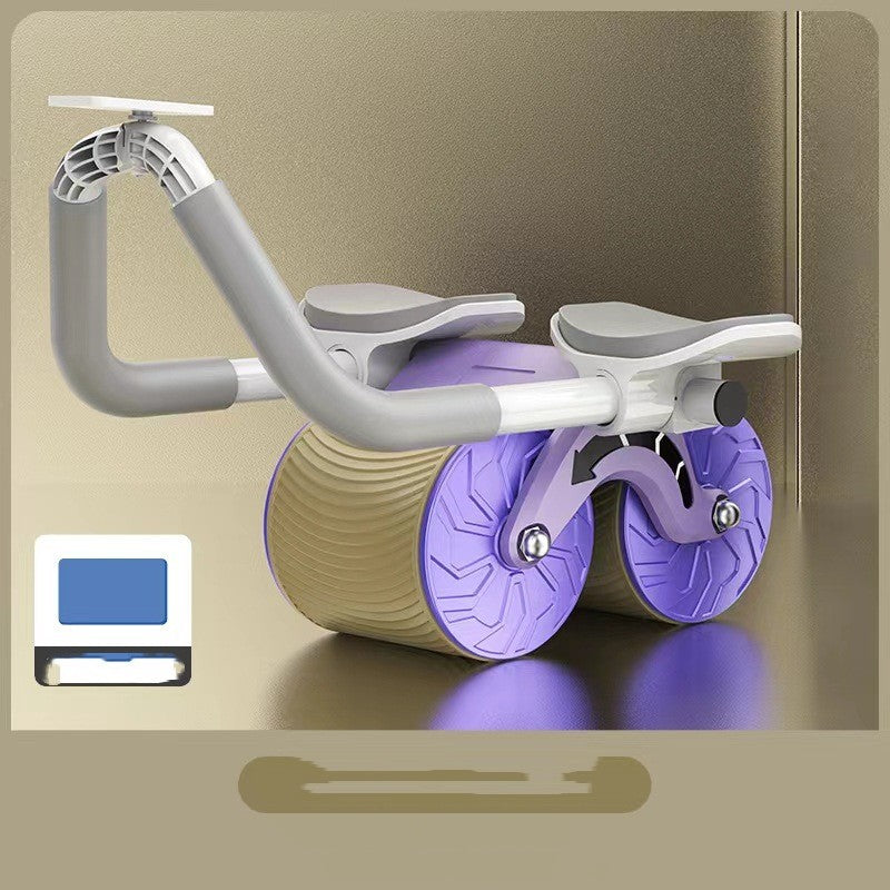 Abdominal Wheel Automatic Rebound AB Roller - Professional Abdominal Wheel Elbow Support for Men and Women - Premium Belly Slimming and Fitness Equipment