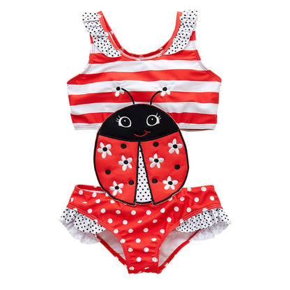 Baby Girls Swimwear Watermelon Swimsuit Swimming Beach Bathing Bikini Cute Summer One-piece Swimming Costume