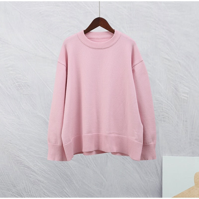Sunday Cozy Crew Neck Pullover Sweater