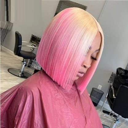 Gradient Front Lace Halvmaskintillverkad Högkvalitativ Äkta Hår