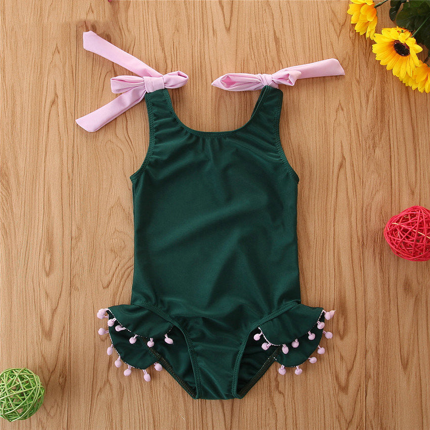 Summer Girl's Swimsuit Suit Fashion Girl's Color Matching Swimsuit