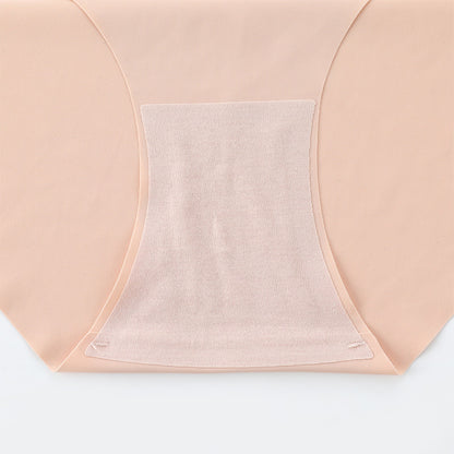 Seamless One-piece Women's Briefs Nude Cotton Low-waist Underwear Women