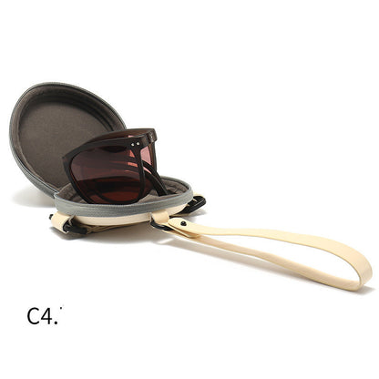 Trendy Foldable Sunglasses For Women TR Polarized Folding Sun Glasses