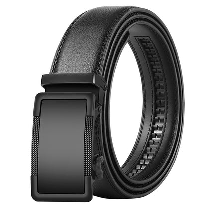 Men's Korean Style Leather Belt Automatic Buckle - Global Fashion