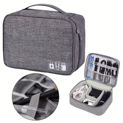 Organisateur électronique sac de rangement de câble de voyage sac de rangement numérique Portable étanche étui d'accessoires électroniques étui de rangement de chargeur de câble