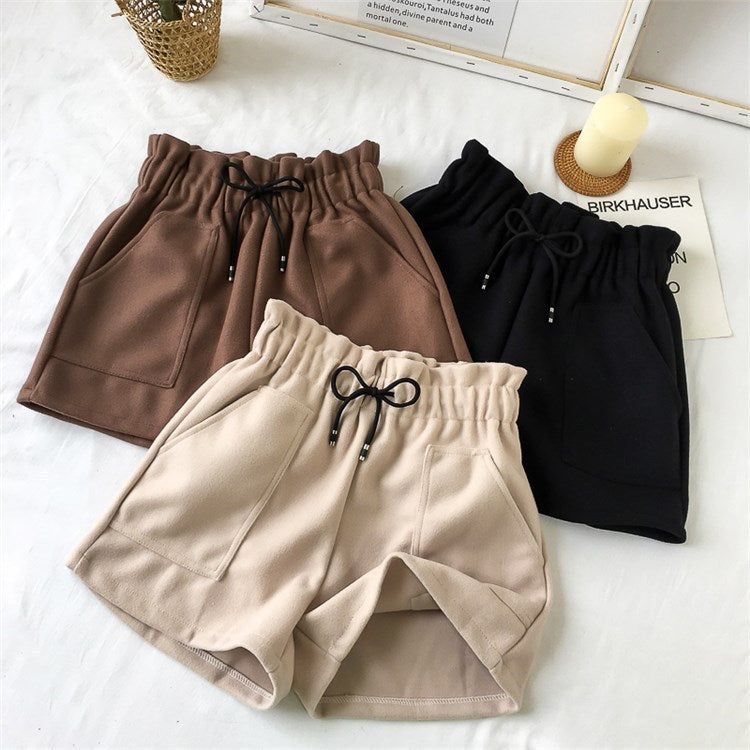 Women's High Waist Wide Leg A-line Boots Shorts