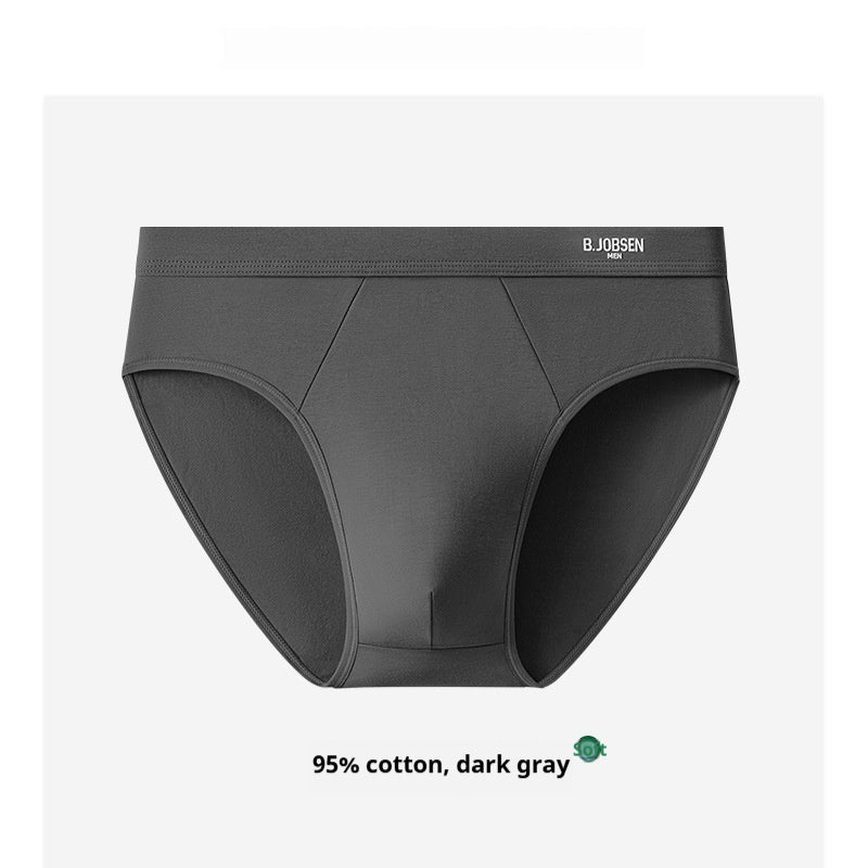 Mens Breathable Cotton Briefs With An Antibacterial Cotton Crotch