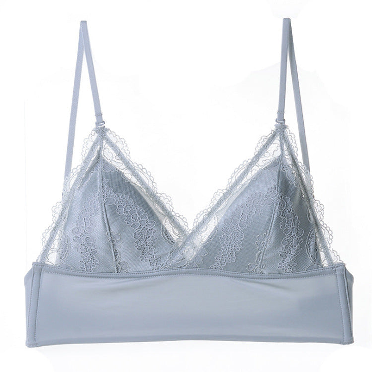 Triangular Soft Seamless Underwear Women Low Back Transparent Bras