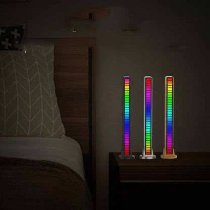 Bande lumineuse LED, contrôle du son, lumière de rythme, musique, lumière d'ambiance, Tube coloré rvb, USB, lampe à économie d'énergie, lumière ambiante