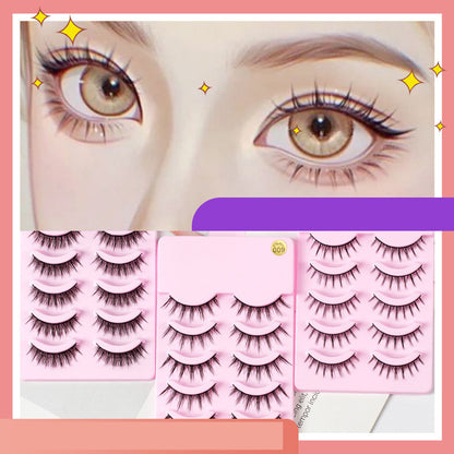 5 paires de cils Manga nouveauté Anime Cosplay naturel vaporeux maquillage coréen faux cils artificiels