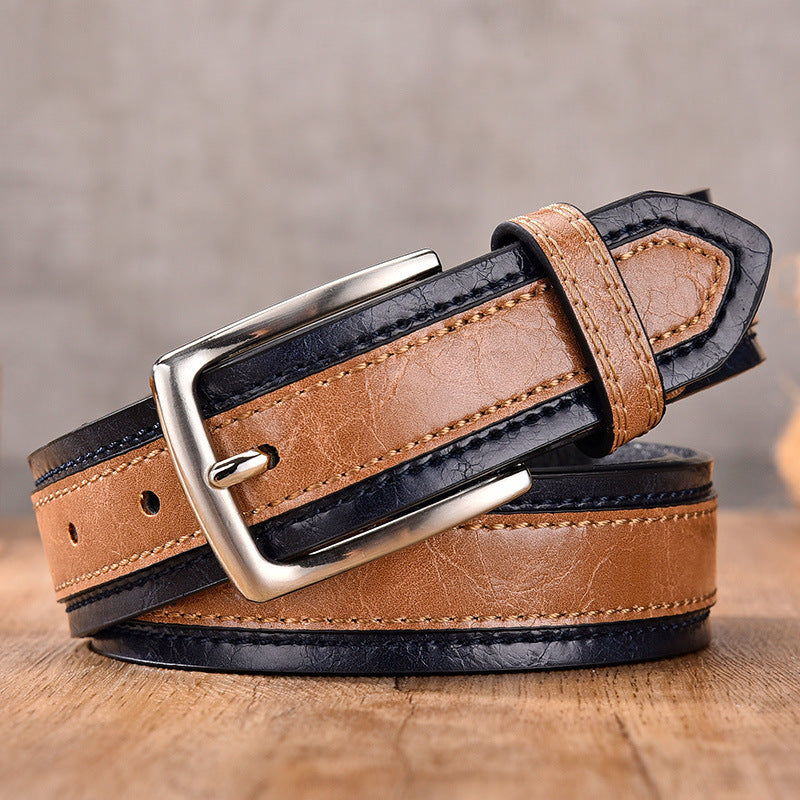 Men's Color Matching Casual Belt - Coordinated Style