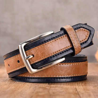 Men's Color Matching Casual Belt - Coordinated Style