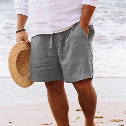 Fashion Personality Men's Shorts Cotton Hemp