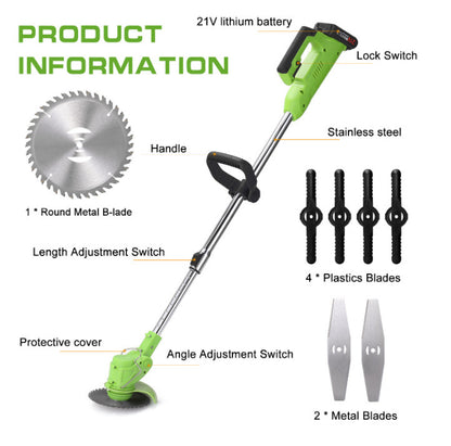 Cordless Electric Lawn Mower Garden Tool