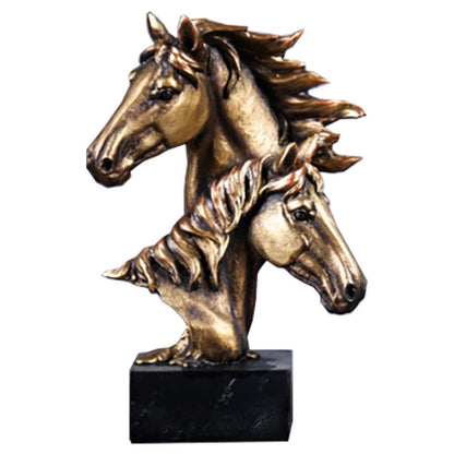 Trongwell Home Decor Bronze Cheval Sculpture Statue Salon