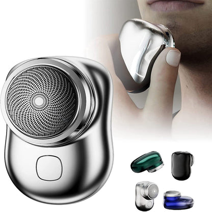 Mini rasoir électrique Portable sans fil pour le visage, Rechargeable par USB, Machine de rasage humide et sec, indolore, de petite taille, pour hommes