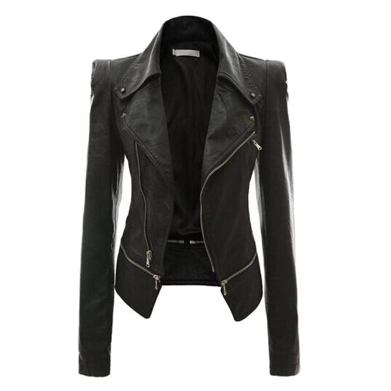 Veste de moto en cuir