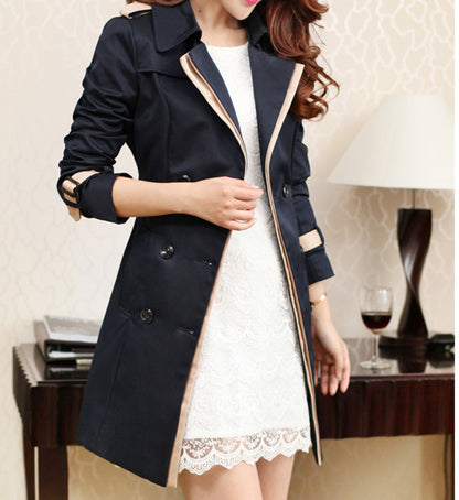 Dames automne Trench manteau pour femmes hiver longs manteaux