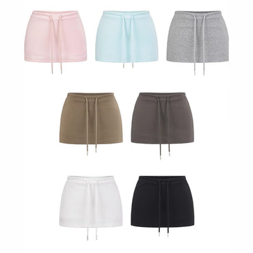 Professional Sweet Hot Girl Style Low Waist Drawstring Hip Skirt - Sexy Design (Adjustable Fit, Curve-Accentuating)