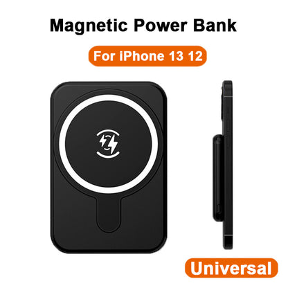 Mini Magnetic Power Bank 5000mAh trådlös