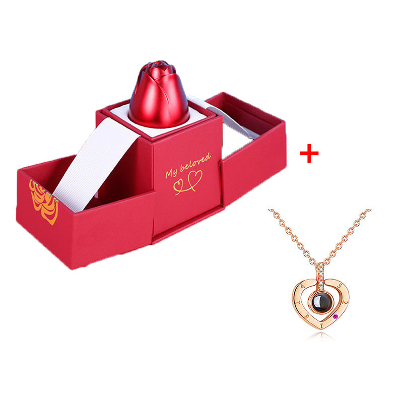 Mode 100 langues je t'aime Projection Couple pendentif rond romantique amour mémoire amoureux de mariage collier cadeaux 