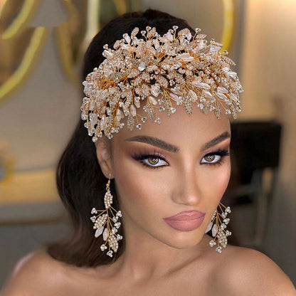 Gold Luxurious Exaggerated Creative Bridal Hair Accessories