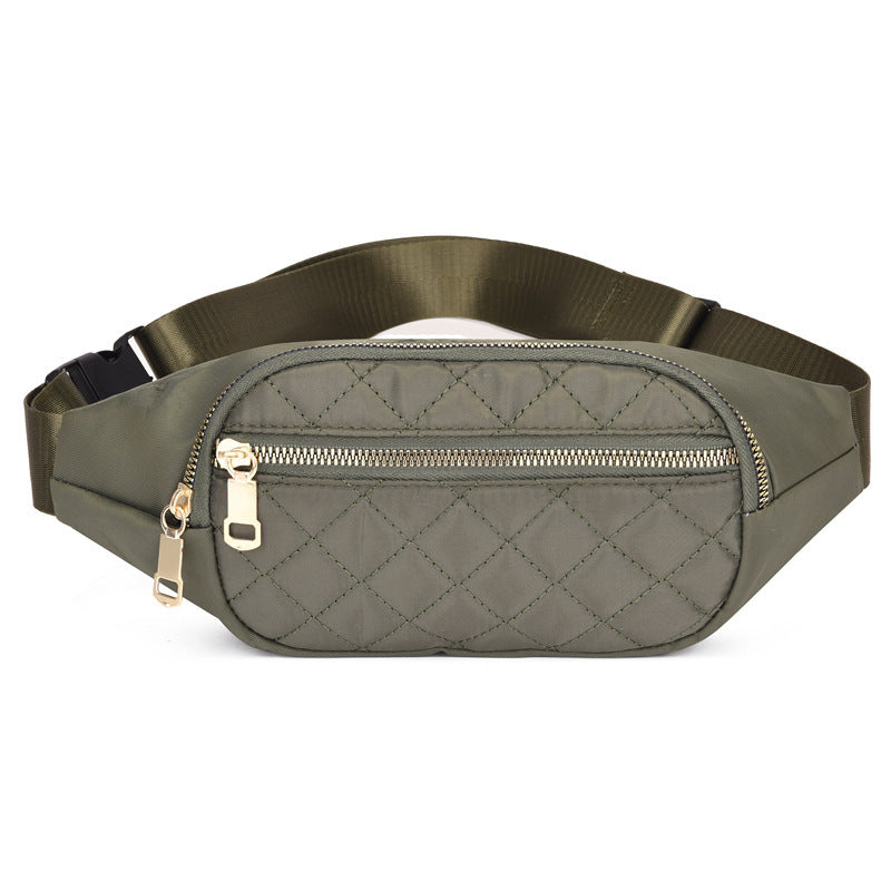 Rhombus Fanny Packs For Women Crossbody Midjeväskor För Sport Vandring Cykling Löpning