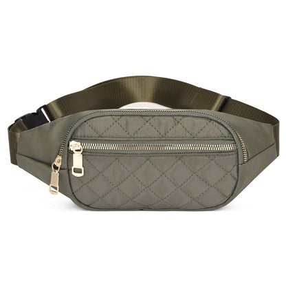 Rhombus Fanny Packs For Women Crossbody Midjeväskor För Sport Vandring Cykling Löpning